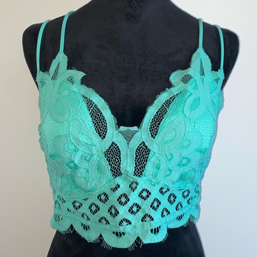 Zenana NWT Brami Bralette - Mint - 1X, 2X, 3X